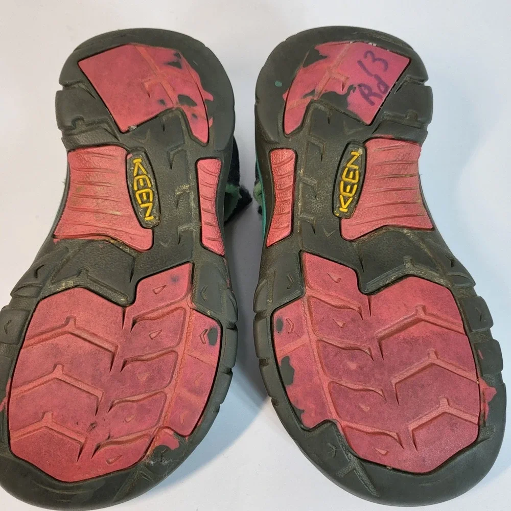 KEEN‎ Seacamp II CNX Youth Sandals Size 12 Blue Green Water Shoes